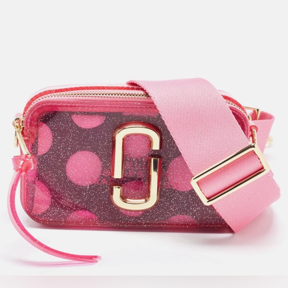 MARC JACOBS The Jelly Glitter Snapshot Crossbody Bag